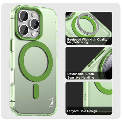 For iPhone 16 Pro Max IMAK Candy Series Shockproof MagSafe Phone Case(Green) - iPhone 16 Pro Max Cases by imak | Online Shopping UK | buy2fix