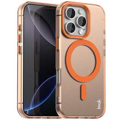 For iPhone 16 Pro Max IMAK Candy Series Shockproof MagSafe Phone Case(Orange) - iPhone 16 Pro Max Cases by imak | Online Shopping UK | buy2fix