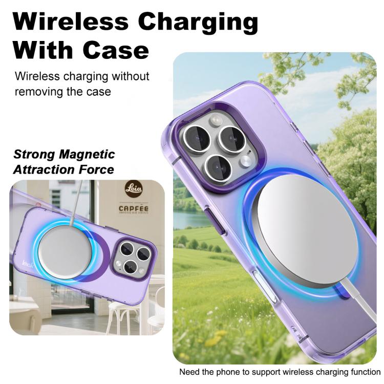 For iPhone 16 Pro Max IMAK Candy Series Shockproof MagSafe Phone Case(Purple) - iPhone 16 Pro Max Cases by imak | Online Shopping UK | buy2fix