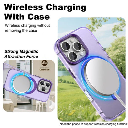 For iPhone 16 Pro Max IMAK Candy Series Shockproof MagSafe Phone Case(Purple) - iPhone 16 Pro Max Cases by imak | Online Shopping UK | buy2fix