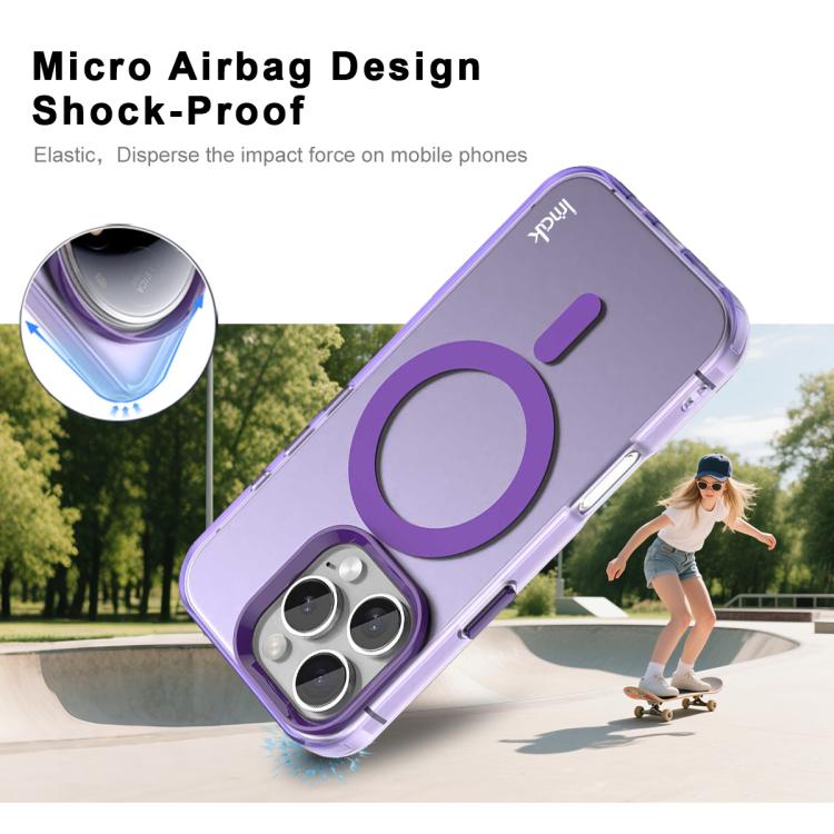 For iPhone 16 Pro Max IMAK Candy Series Shockproof MagSafe Phone Case(Purple) - iPhone 16 Pro Max Cases by imak | Online Shopping UK | buy2fix