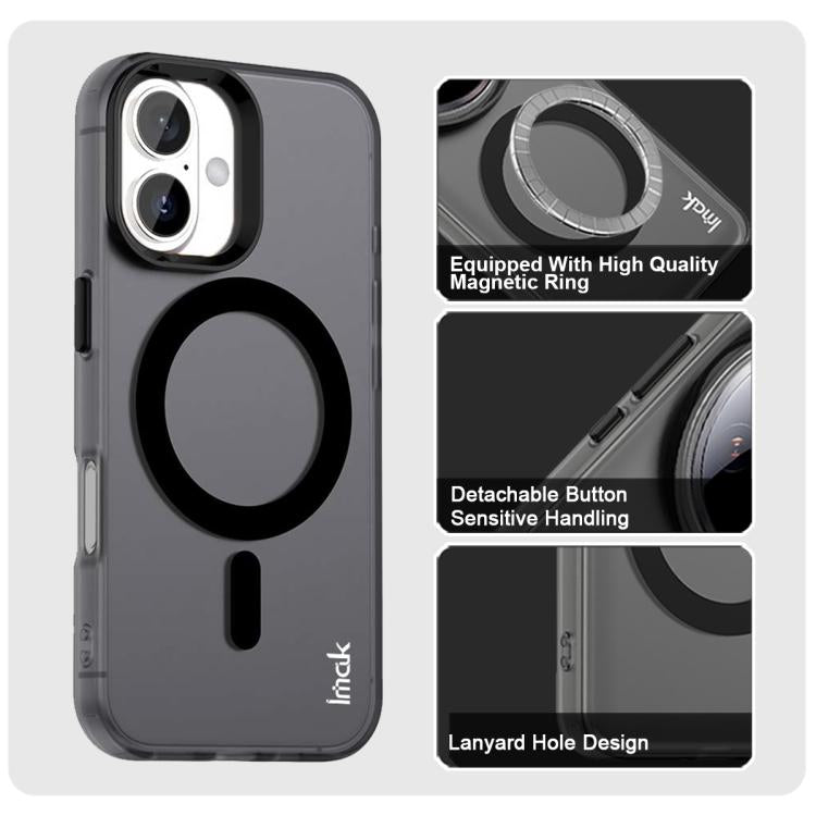 For iPhone 17 IMAK Candy Series Shockproof MagSafe Phone Case(Black) - iPhone 17 Cases by imak | Online Shopping UK | buy2fix
