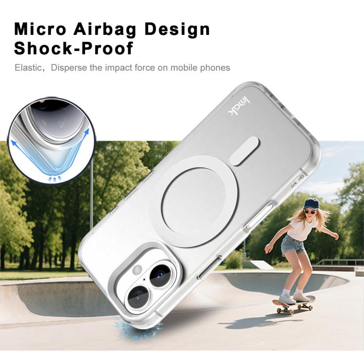 For iPhone 17 IMAK Candy Series Shockproof MagSafe Phone Case(White) - iPhone 17 Cases by imak | Online Shopping UK | buy2fix