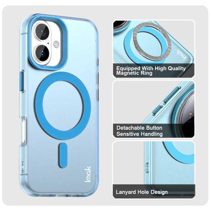 For iPhone 17 IMAK Candy Series Shockproof MagSafe Phone Case(Blue) - iPhone 17 Cases by imak | Online Shopping UK | buy2fix