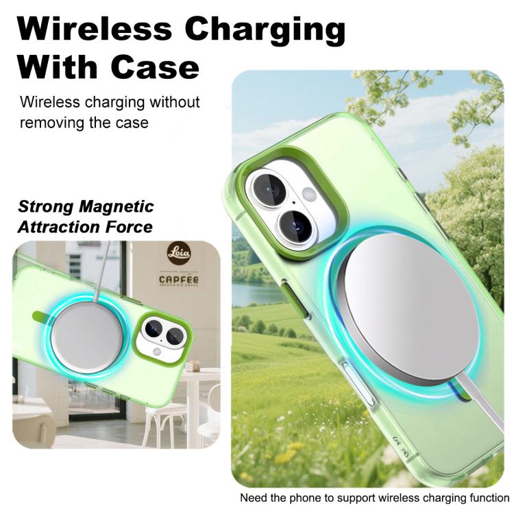 For iPhone 17 IMAK Candy Series Shockproof MagSafe Phone Case(Green) - iPhone 17 Cases by imak | Online Shopping UK | buy2fix