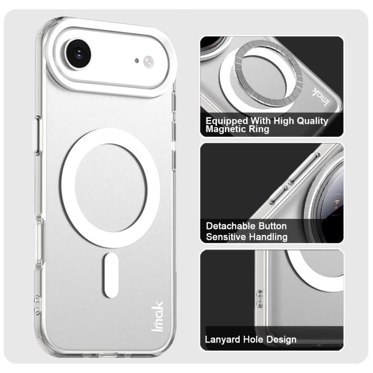 For iPhone 17 Air IMAK Candy Series Shockproof MagSafe Phone Case(White) - iPhone 17 Air Cases by imak | Online Shopping UK | buy2fix
