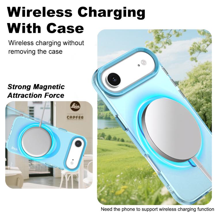 For iPhone Air IMAK Candy Series Shockproof MagSafe Phone Case(Blue) - iPhone Air Cases by imak | Online Shopping UK | buy2fix