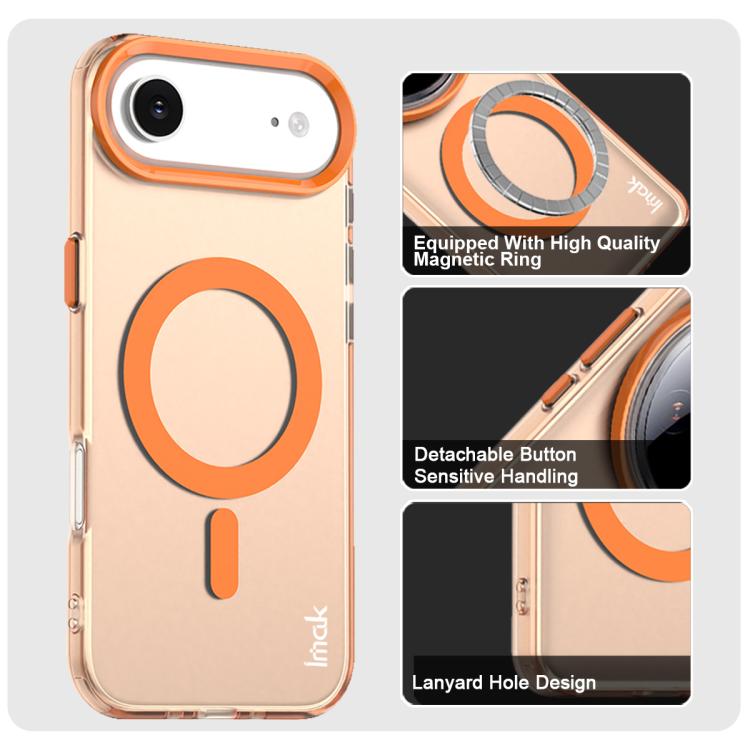 For iPhone 17 Air IMAK Candy Series Shockproof MagSafe Phone Case(Orange) - iPhone 17 Air Cases by imak | Online Shopping UK | buy2fix