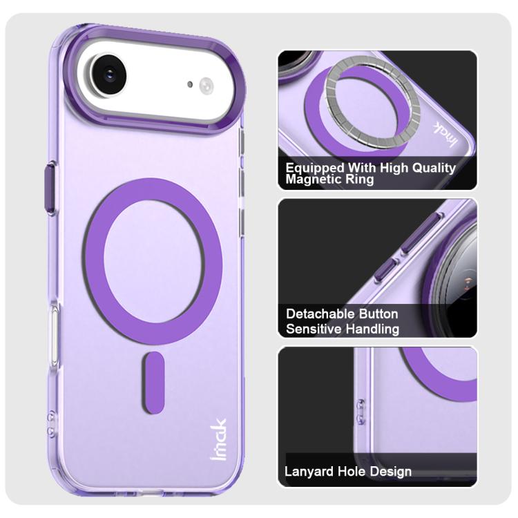 For iPhone Air IMAK Candy Series Shockproof MagSafe Phone Case(Purple) - iPhone Air Cases by imak | Online Shopping UK | buy2fix
