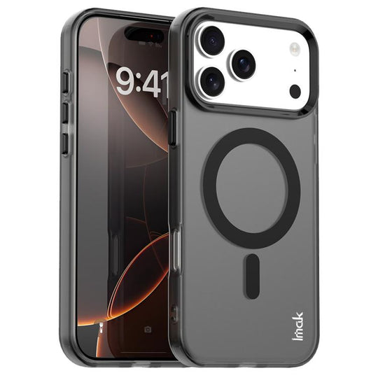 For iPhone 18 Pro / 17 Pro IMAK Candy Series Shockproof MagSafe Phone Case(Black)