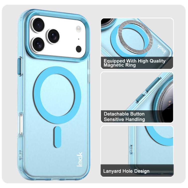 For iPhone 17 Pro IMAK Candy Series Shockproof MagSafe Phone Case(Blue) - iPhone 17 Pro Cases by imak | Online Shopping UK | buy2fix