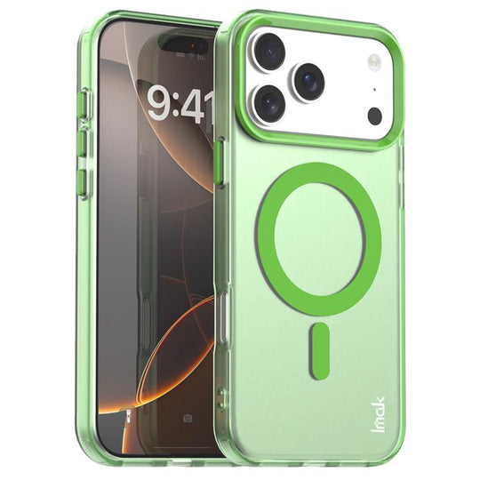 For iPhone 18 Pro / 17 Pro IMAK Candy Series Shockproof MagSafe Phone Case(Green)