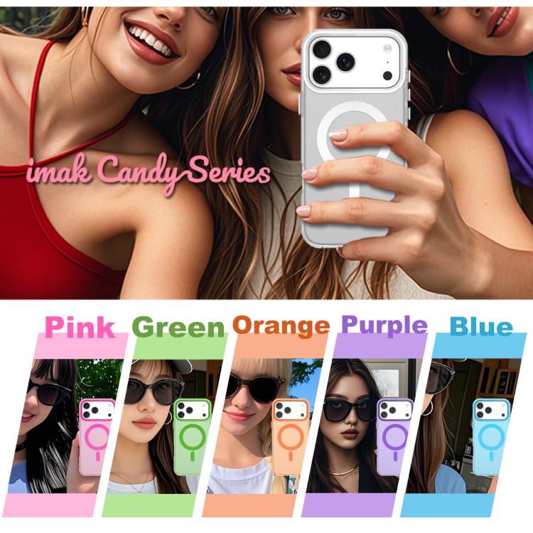 For iPhone 17 Pro IMAK Candy Series Shockproof MagSafe Phone Case(Orange) - iPhone 17 Pro Cases by imak | Online Shopping UK | buy2fix