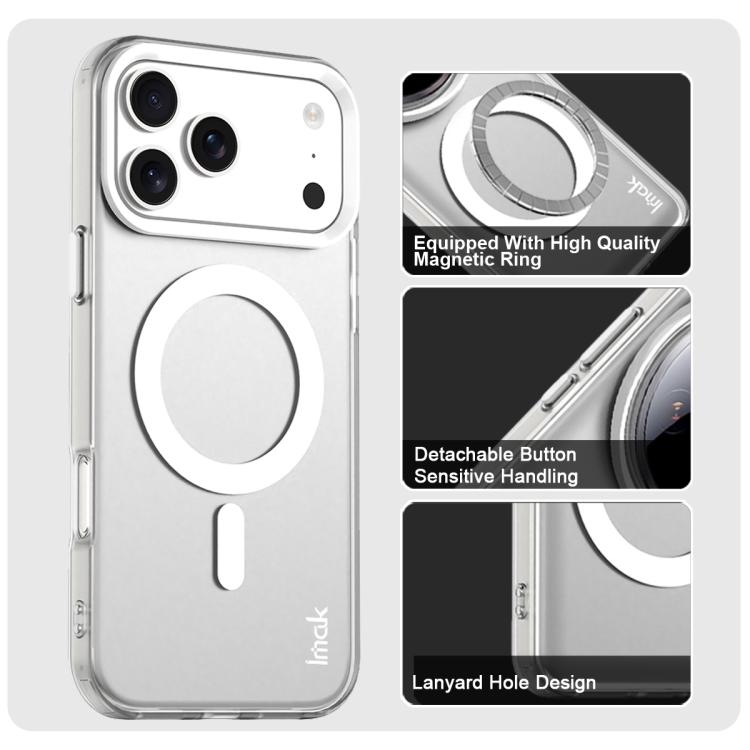 For iPhone 17 Pro Max IMAK Candy Series Shockproof MagSafe Phone Case(White) - iPhone 17 Pro Max Cases by imak | Online Shopping UK | buy2fix