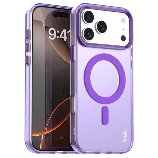For iPhone 18 Pro Max / 17 Pro Max IMAK Candy Series Shockproof MagSafe Phone Case(Purple)