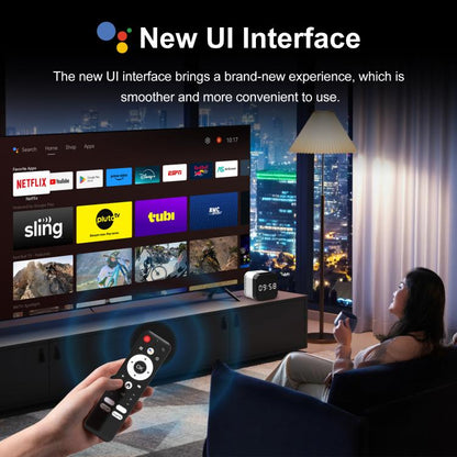 H96Max 8K UHD Android 14 Smart TV Box with Remote Control, 4GB+128GB, Allwinner H728 Octa-Core(UK Plug) - Others by buy2fix | Online Shopping UK | buy2fix