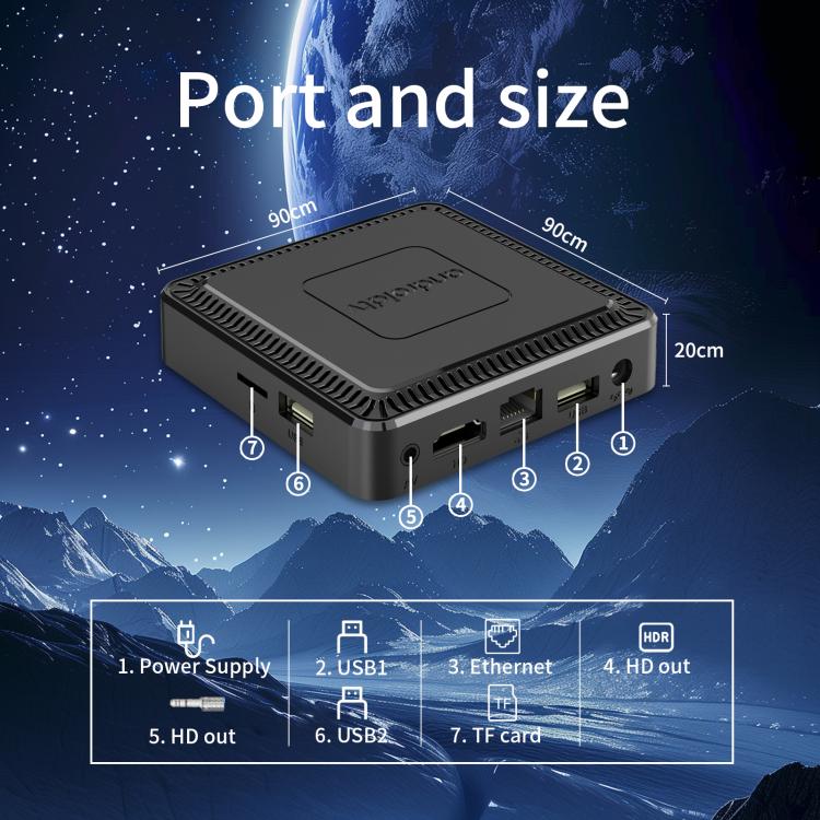 Q7 4K UHD Android 10 Smart TV Box with Remote Control, 2GB+8GB, Allwinner H313 Quad-Core(UK Plug) - Others by buy2fix | Online Shopping UK | buy2fix