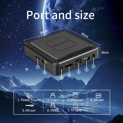 Q7 4K UHD Android 10 Smart TV Box with Remote Control, 2GB+8GB, Allwinner H313 Quad-Core(EU Plug) - Others by buy2fix | Online Shopping UK | buy2fix