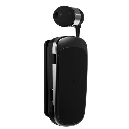 K52 Business Lavalier Retractable Cable Bluetooth Earphone(Black) - Bluetooth Earphone by buy2fix | Online Shopping UK | buy2fix