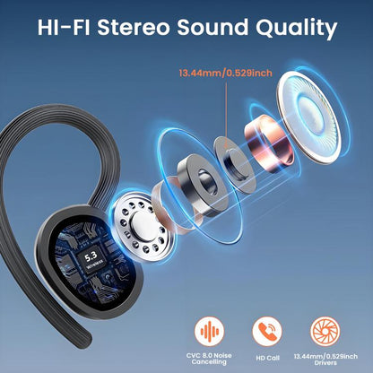Q22 On Ear In-ear Stereo Noise Reduction Bluetooth Earphone(Sapphire Blue) - Bluetooth Earphone by buy2fix | Online Shopping UK | buy2fix