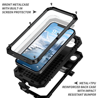 For iPhone 16e IP68 Waterproof Dustproof Shockproof Phone Case(Black) - iPhone 16e Cases by buy2fix | Online Shopping UK | buy2fix