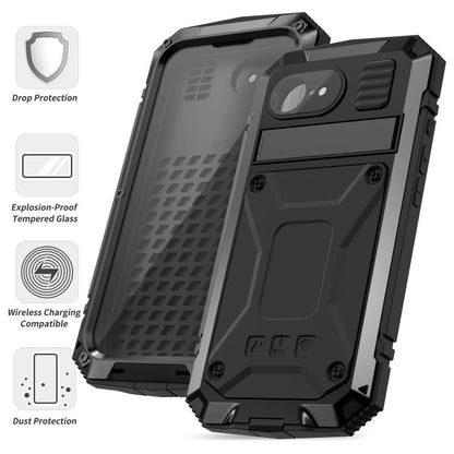 For iPhone 16e IP68 Waterproof Dustproof Shockproof Phone Case(Black) - iPhone 16e Cases by buy2fix | Online Shopping UK | buy2fix