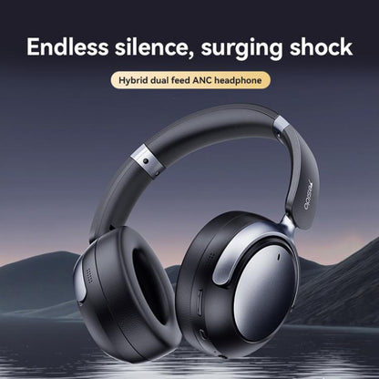 Yesido EP07 Hybrid Dual-feed ANC Noise Reduction Bluetooth Headphones(Black) - Headset & Headphone by Yesido | Online Shopping UK | buy2fix
