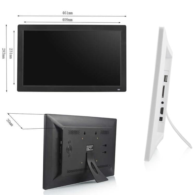 XCLT1850 18.5 inch LED Display Digital Photo Frame, Plug Type:AU Plug(Black) - 15 inch Above by buy2fix | Online Shopping UK | buy2fix