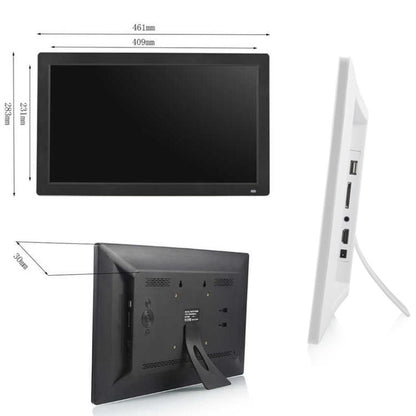 XCLT1850 18.5 inch LED Display Digital Photo Frame, Plug Type:UK Plug(Black) - 15 inch Above by buy2fix | Online Shopping UK | buy2fix