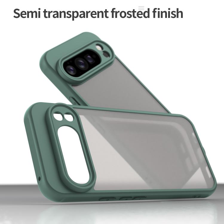 For Google Pixel 10 Pro XL Fan Dun Series TPU Hybrid PC Frosted Phone Case(Green) - Google Cases by buy2fix | Online Shopping UK | buy2fix