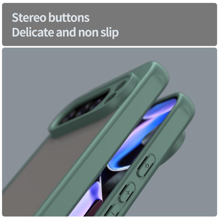 For Google Pixel 10 Pro XL Fan Dun Series TPU Hybrid PC Frosted Phone Case(Green) - Google Cases by buy2fix | Online Shopping UK | buy2fix