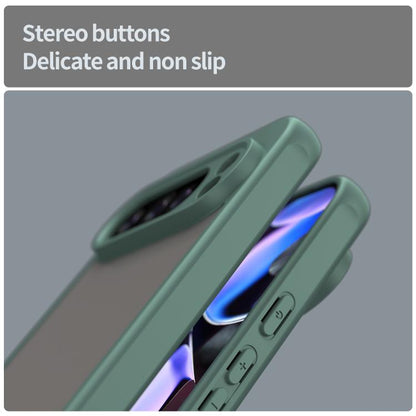 For Google Pixel 10 Pro XL Fan Dun Series TPU Hybrid PC Frosted Phone Case(Green) - Google Cases by buy2fix | Online Shopping UK | buy2fix