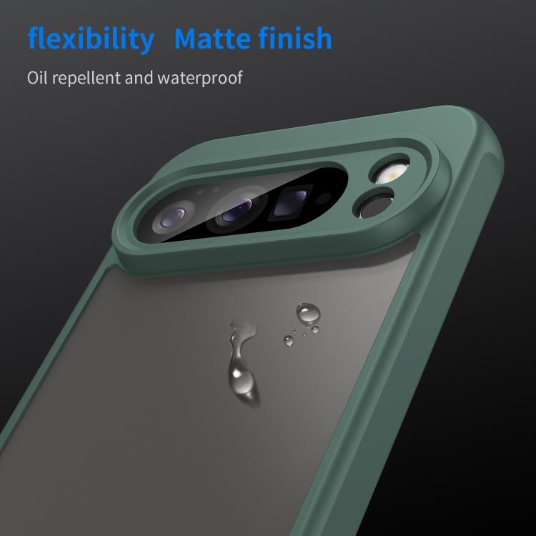 For Google Pixel 10 Pro XL Fan Dun Series TPU Hybrid PC Frosted Phone Case(Green) - Google Cases by buy2fix | Online Shopping UK | buy2fix