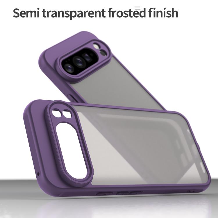 For Google Pixel 10 Pro XL Fan Dun Series TPU Hybrid PC Frosted Phone Case(Purple) - Google Cases by buy2fix | Online Shopping UK | buy2fix