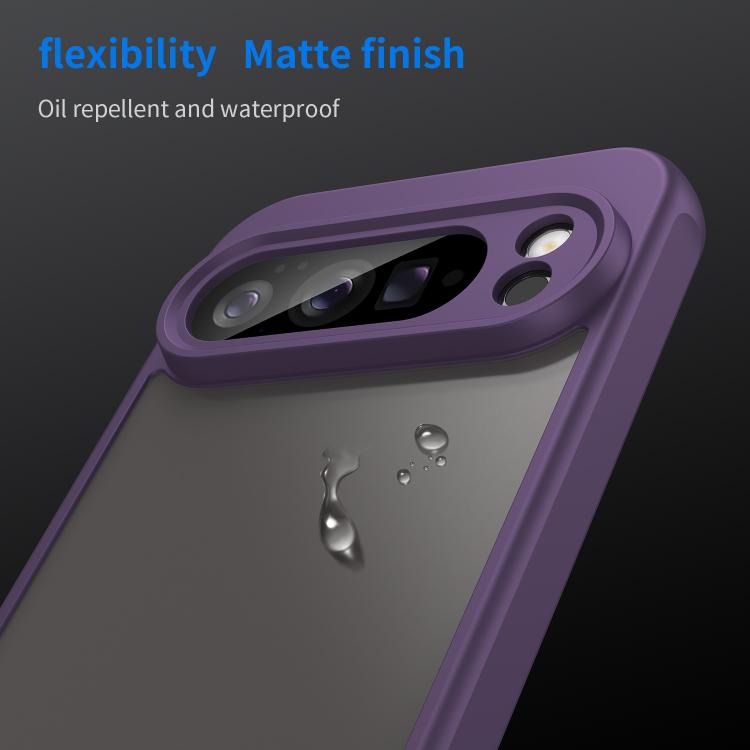 For Google Pixel 10 Pro XL Fan Dun Series TPU Hybrid PC Frosted Phone Case(Purple) - Google Cases by buy2fix | Online Shopping UK | buy2fix