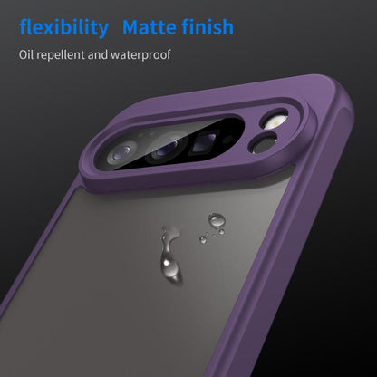 For Google Pixel 10 Pro XL Fan Dun Series TPU Hybrid PC Frosted Phone Case(Purple) - Google Cases by buy2fix | Online Shopping UK | buy2fix