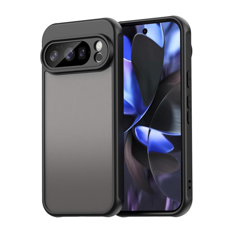 For Google Pixel 10 Pro Fan Dun Series TPU Hybrid PC Frosted Phone Case(Black) - Google Cases by buy2fix | Online Shopping UK | buy2fix