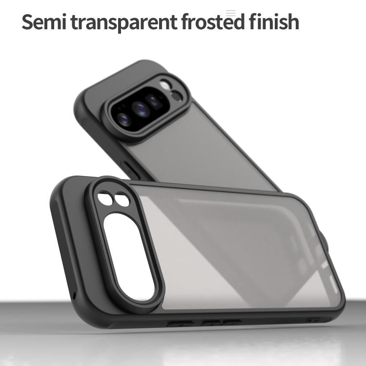 For Google Pixel 10 Pro Fan Dun Series TPU Hybrid PC Frosted Phone Case(Black) - Google Cases by buy2fix | Online Shopping UK | buy2fix