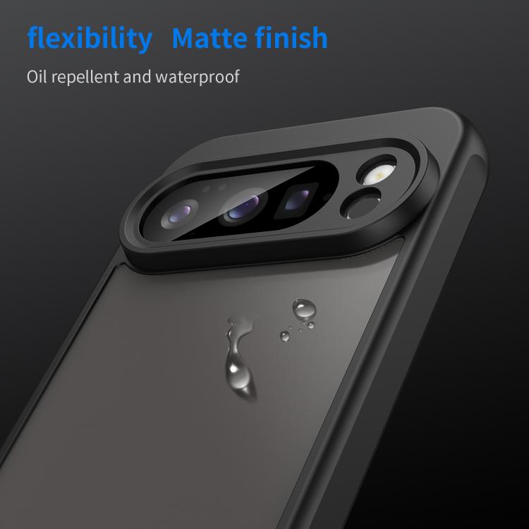 For Google Pixel 10 Pro Fan Dun Series TPU Hybrid PC Frosted Phone Case(Black) - Google Cases by buy2fix | Online Shopping UK | buy2fix