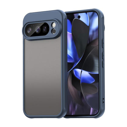 For Google Pixel 10 Pro Fan Dun Series TPU Hybrid PC Frosted Phone Case(Blue) - Google Cases by buy2fix | Online Shopping UK | buy2fix