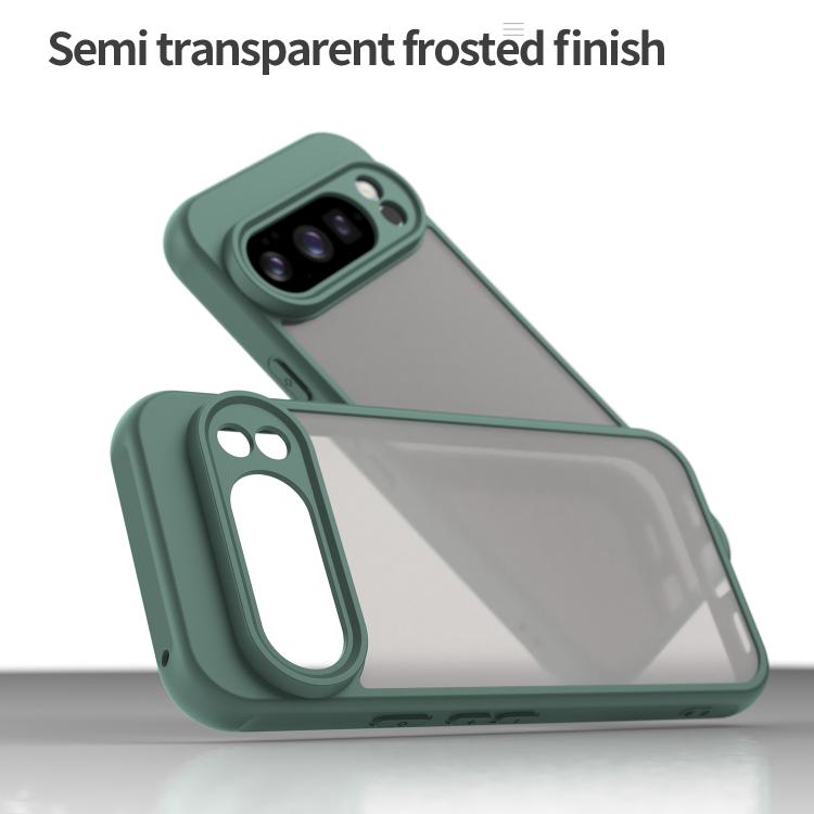 For Google Pixel 10 Pro Fan Dun Series TPU Hybrid PC Frosted Phone Case(Green) - Google Cases by buy2fix | Online Shopping UK | buy2fix