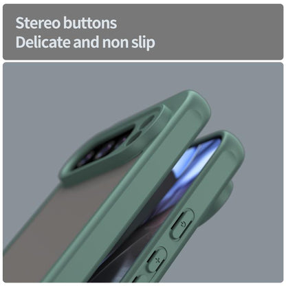 For Google Pixel 10 Pro Fan Dun Series TPU Hybrid PC Frosted Phone Case(Green) - Google Cases by buy2fix | Online Shopping UK | buy2fix