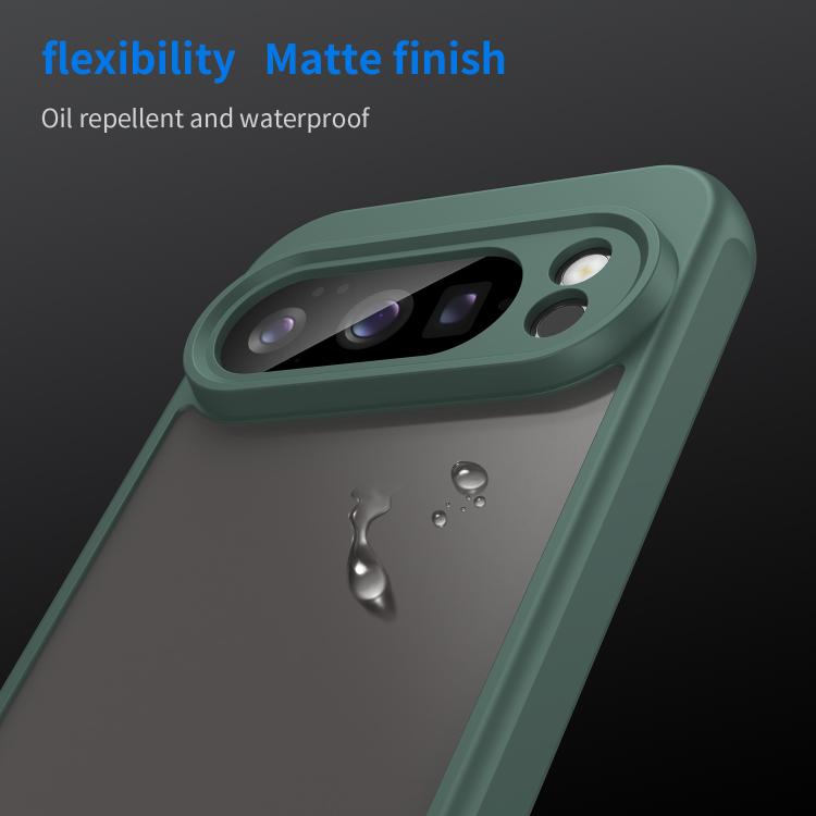 For Google Pixel 10 Pro Fan Dun Series TPU Hybrid PC Frosted Phone Case(Green) - Google Cases by buy2fix | Online Shopping UK | buy2fix
