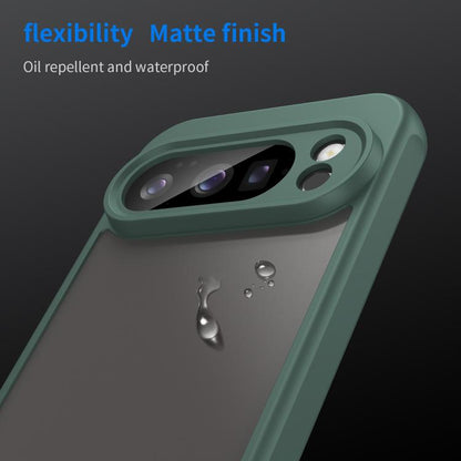 For Google Pixel 10 Pro Fan Dun Series TPU Hybrid PC Frosted Phone Case(Green) - Google Cases by buy2fix | Online Shopping UK | buy2fix