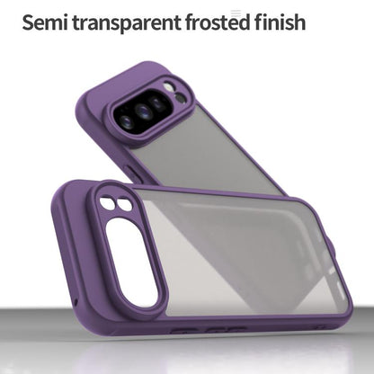 For Google Pixel 10 Pro Fan Dun Series TPU Hybrid PC Frosted Phone Case(Purple) - Google Cases by buy2fix | Online Shopping UK | buy2fix