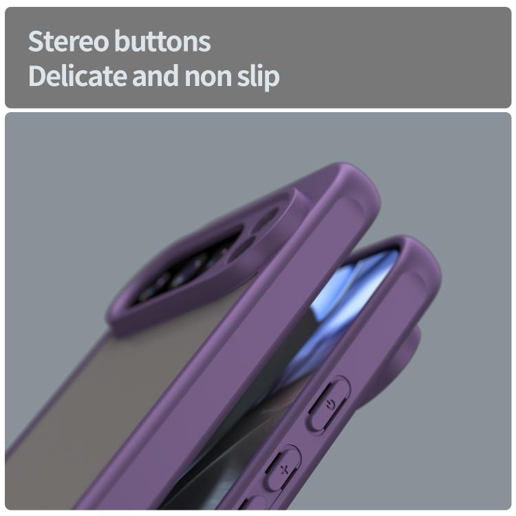 For Google Pixel 10 Pro Fan Dun Series TPU Hybrid PC Frosted Phone Case(Purple) - Google Cases by buy2fix | Online Shopping UK | buy2fix