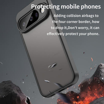 For Google Pixel 10 Fan Dun Series TPU Hybrid PC Frosted Phone Case(Black) - Google Cases by buy2fix | Online Shopping UK | buy2fix