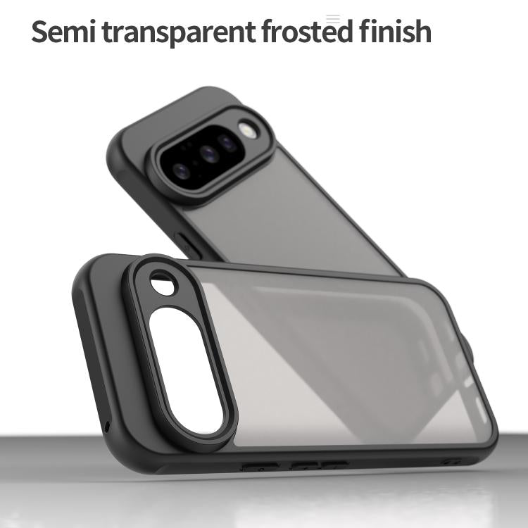 For Google Pixel 10 Fan Dun Series TPU Hybrid PC Frosted Phone Case(Black) - Google Cases by buy2fix | Online Shopping UK | buy2fix