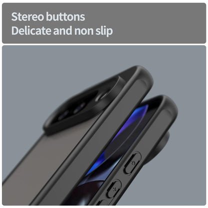 For Google Pixel 10 Fan Dun Series TPU Hybrid PC Frosted Phone Case(Black) - Google Cases by buy2fix | Online Shopping UK | buy2fix