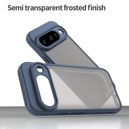 For Google Pixel 10 Fan Dun Series TPU Hybrid PC Frosted Phone Case(Blue) - Google Cases by buy2fix | Online Shopping UK | buy2fix